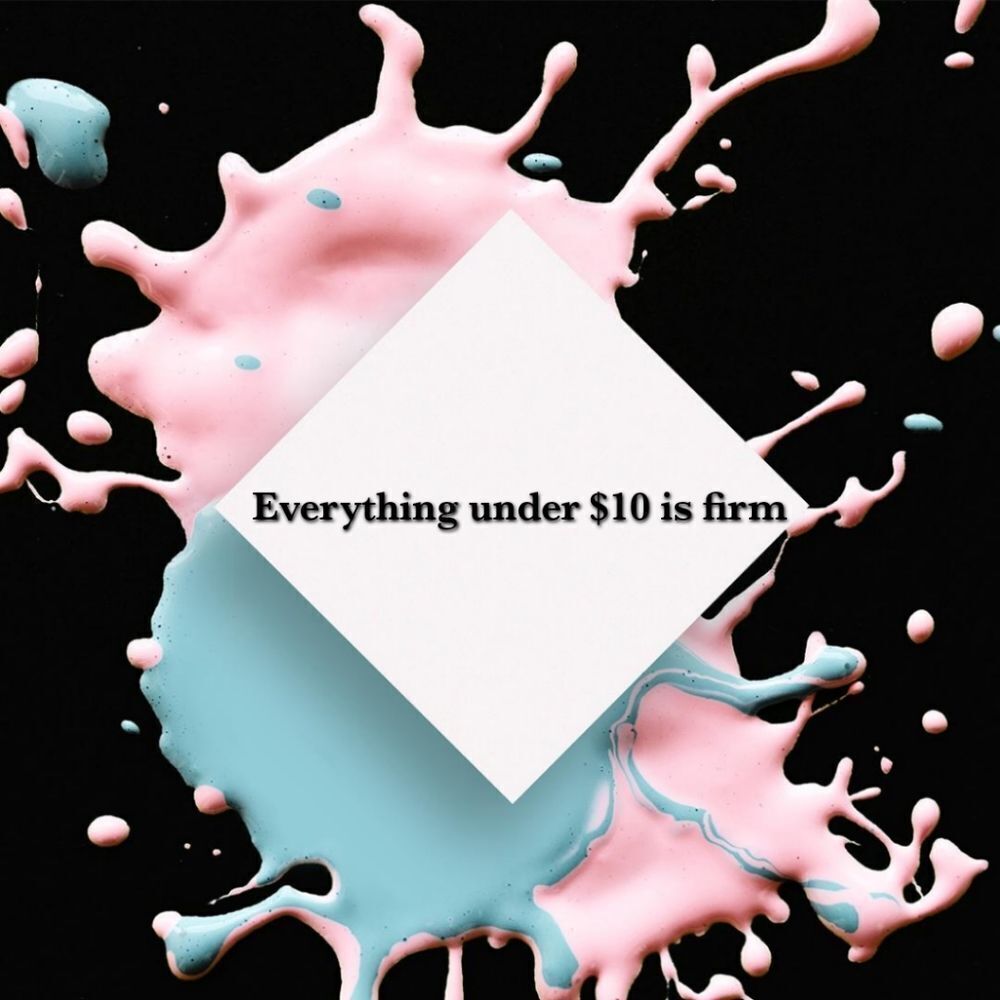 Everything under $10 price is firm